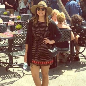 Forever 21 patterned short-sleeved dress